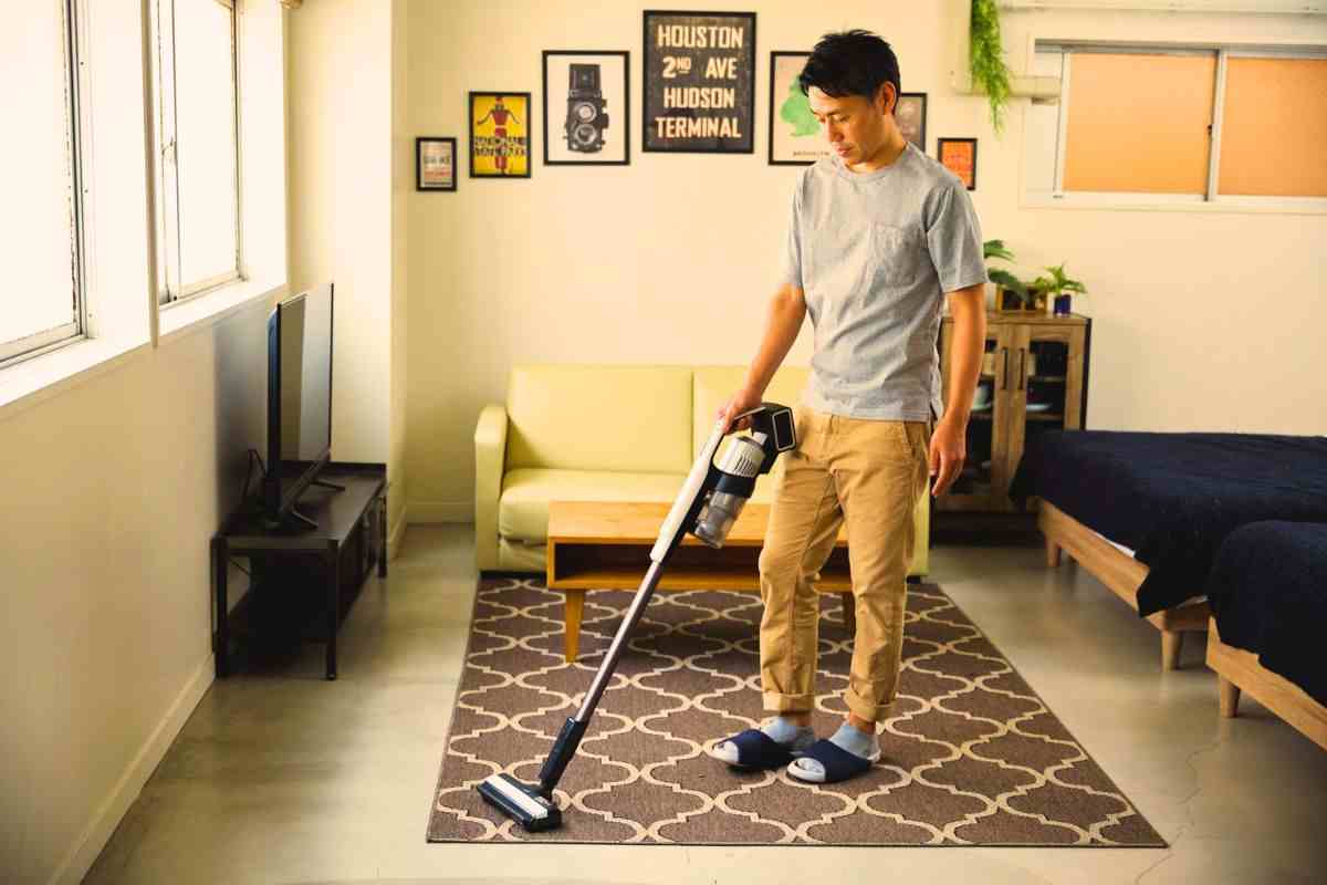 la sequenza con cui usare l'aspirapolvere