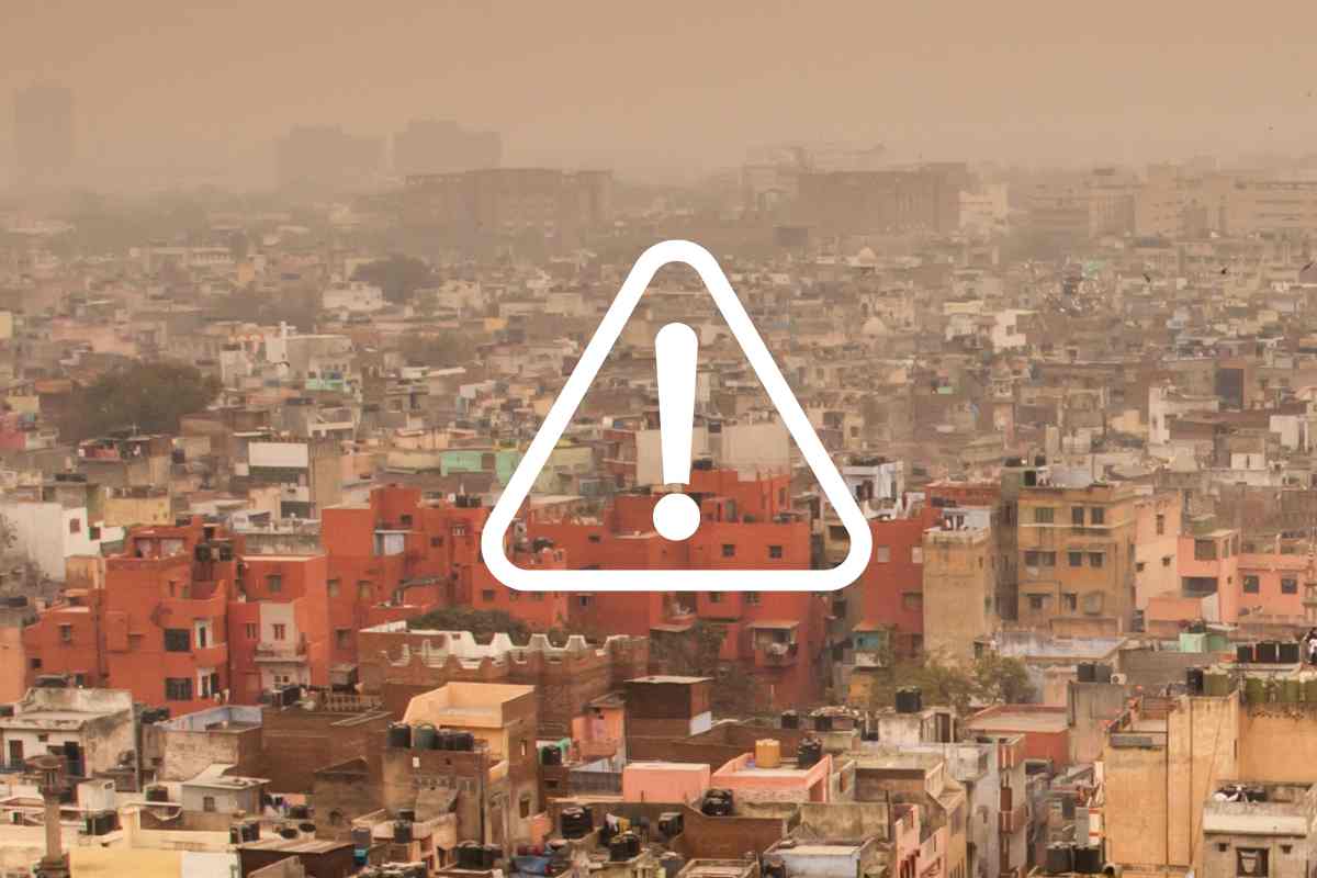 delhi smog simbolo pericolo