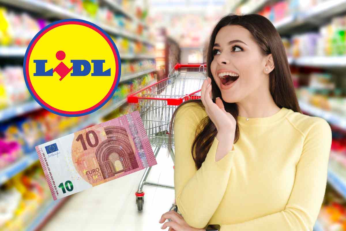 lidl logo donna sorpresa supermercato