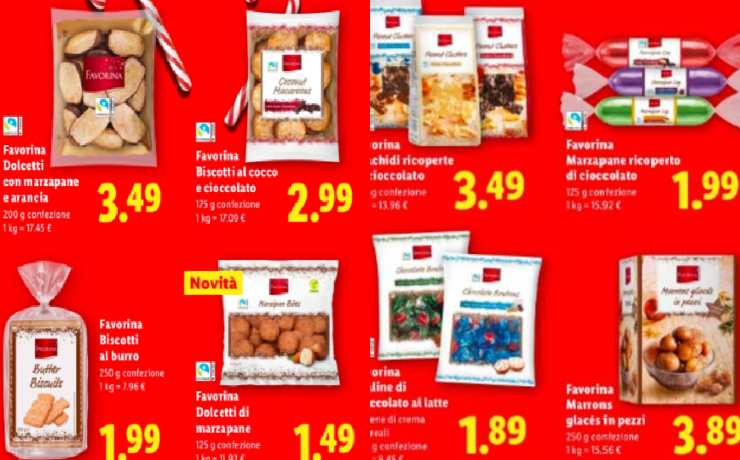 lidl volantino dolci natale