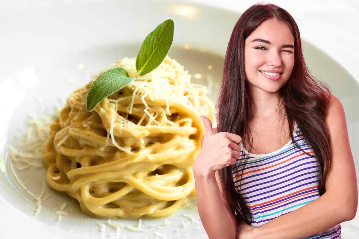 pasta cremosa donna gesto ok